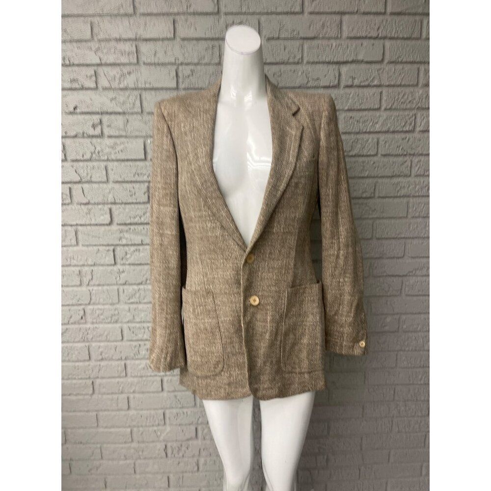 Avanti Made for Nello’s Women Tan Carmel Tweed Blazer Size 6
